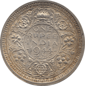 1944 SILVER ONE RUPEE INDIA - WORLD COINS - Cambridgeshire Coins