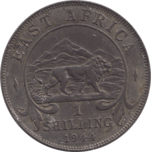 1944 SILVER SHILLING BRITISH EAST AFRICA - SILVER WORLD COINS - Cambridgeshire Coins
