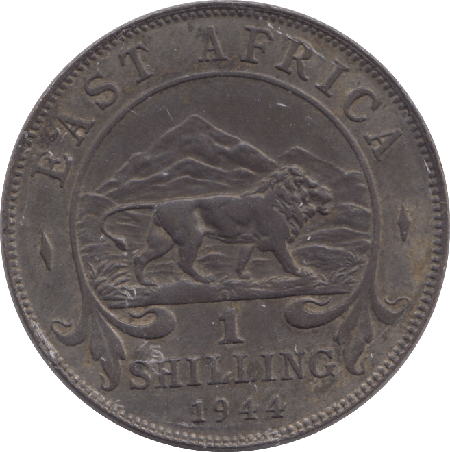 1944 SILVER SHILLING BRITISH EAST AFRICA - SILVER WORLD COINS - Cambridgeshire Coins