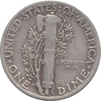 1944 SILVER USA ONE DIME - SILVER WORLD COINS - Cambridgeshire Coins