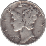 1944 SILVER USA ONE DIME - SILVER WORLD COINS - Cambridgeshire Coins