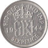 1944 SIXPENCE ( UNC ) - Sixpence - Cambridgeshire Coins