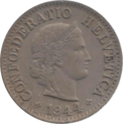 1944 SWITZERLAND 5 FRANCS - WORLD COINS - Cambridgeshire Coins