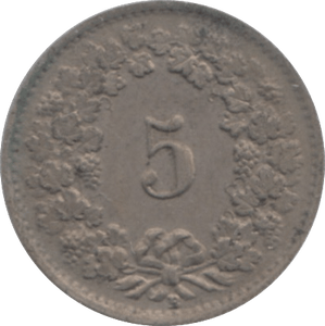 1944 SWITZERLAND 5 FRANCS - WORLD COINS - Cambridgeshire Coins