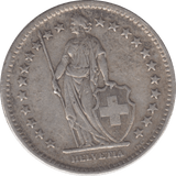 1944 SWITZERLAND SILVER 2 FRANCS REF 24 - WORLD COINS - Cambridgeshire Coins