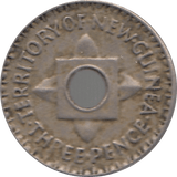 1944 THREEPENCE NEW GUINEA H119 - WORLD COINS - Cambridgeshire Coins