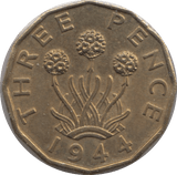 1944 THREEPENCE ( UNC ) 1 - Threepence - Cambridgeshire Coins