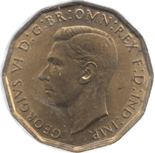 1944 THREEPENCE ( UNC ) 26 - Threepence - Cambridgeshire Coins