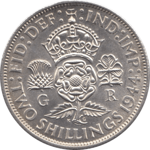 1944 TWO SHILLINGS ( AUNC ) 1 - Two SHILLINGS - Cambridgeshire Coins