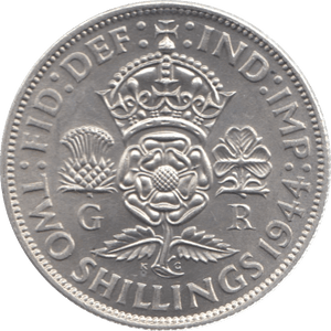 1944 TWO SHILLINGS ( UNC ) 26 - TWO SHILLING - Cambridgeshire Coins