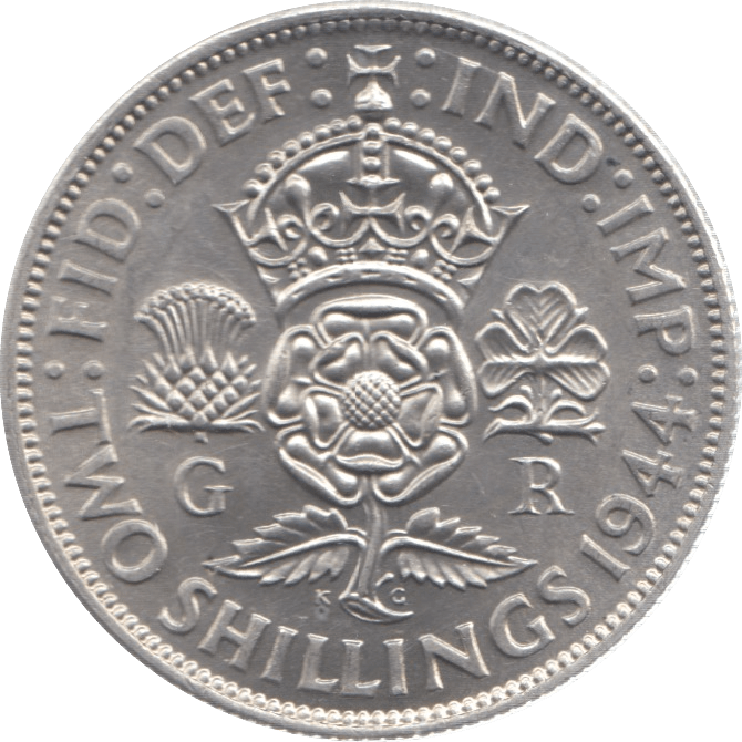 1944 TWO SHILLINGS ( UNC ) 26 - TWO SHILLING - Cambridgeshire Coins