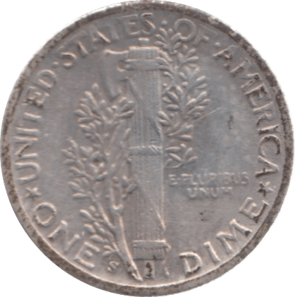 1944 USA SILVER DIME 10 CENTS - SILVER WORLD COINS - Cambridgeshire Coins