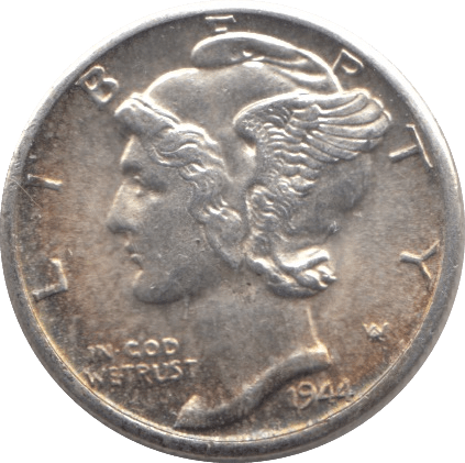 1944 USA SILVER DIME DENVER MINT - SILVER WORLD COINS - Cambridgeshire Coins