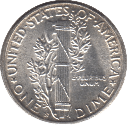1944 USA SILVER DIME SAN FRANCISCO MINT - SILVER WORLD COINS - Cambridgeshire Coins