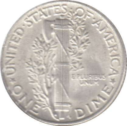 1944 USA SILVER DIME - SILVER WORLD COINS - Cambridgeshire Coins
