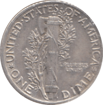 1944 USA SILVER DIME - SILVER WORLD COINS - Cambridgeshire Coins