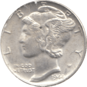 1944 USA SILVER DIME - SILVER WORLD COINS - Cambridgeshire Coins