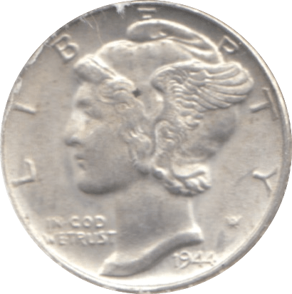 1944 USA SILVER DIME - SILVER WORLD COINS - Cambridgeshire Coins