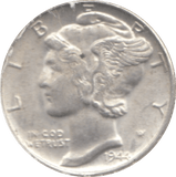 1944 USA SILVER DIME - SILVER WORLD COINS - Cambridgeshire Coins