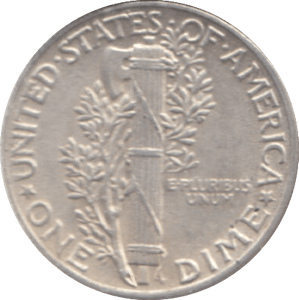 1944 USA SILVER DIME - SILVER WORLD COINS - Cambridgeshire Coins
