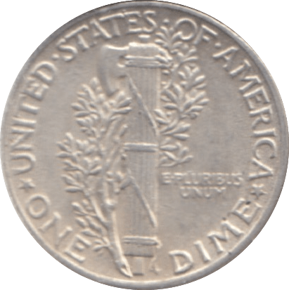 1944 USA SILVER DIME - SILVER WORLD COINS - Cambridgeshire Coins