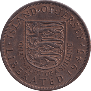 1945 1/12 SHILLING JERSEY - WORLD COINS - Cambridgeshire Coins