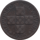 1945 20 CENTAVOS PORTUGAL - WORLD COINS - Cambridgeshire Coins