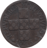 1945 20 CENTAVOS PORTUGAL - WORLD COINS - Cambridgeshire Coins