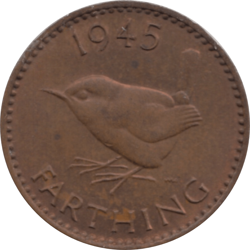 1945 FARTHING 2 ( BU ) 12 - Farthing - Cambridgeshire Coins
