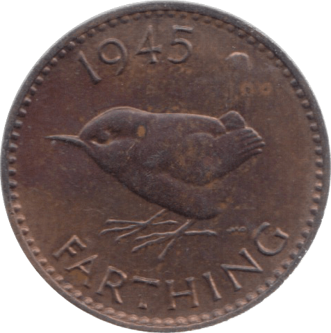 1945 FARTHING ( UNC ) 26 - Farthing - Cambridgeshire Coins