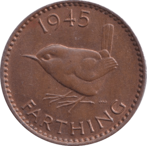 1945 FARTHING ( UNC ) - Farthing - Cambridgeshire Coins