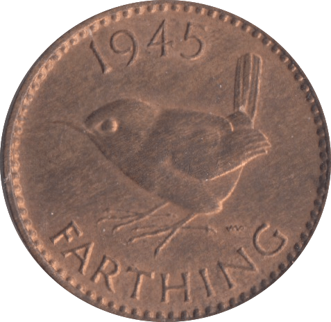 1945 FARTHING ( UNC ) - Farthing - Cambridgeshire Coins