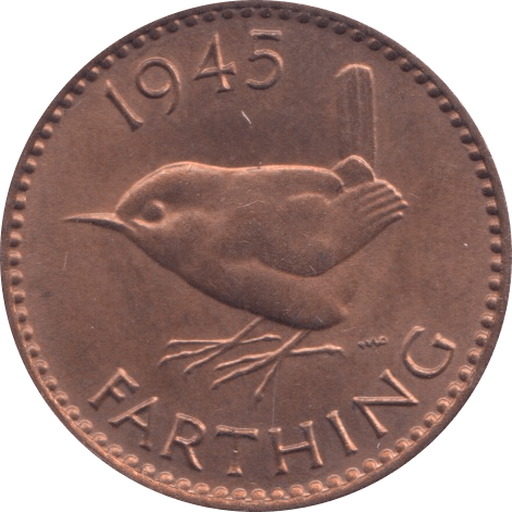 1945 FARTHING ( UNC ) - Farthing - Cambridgeshire Coins