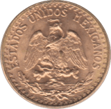 1945 GOLD 2 PESO MEXICO - Gold World Coins - Cambridgeshire Coins