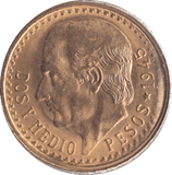 1945 GOLD 2.5 PESO MEXICO - Gold World Coins - Cambridgeshire Coins