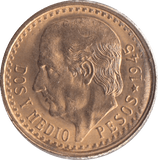 1945 GOLD 2.5 PESO MEXICO - Gold World Coins - Cambridgeshire Coins