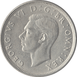 1945 HALFCROWN ( AUNC ) - Halfcrown - Cambridgeshire Coins