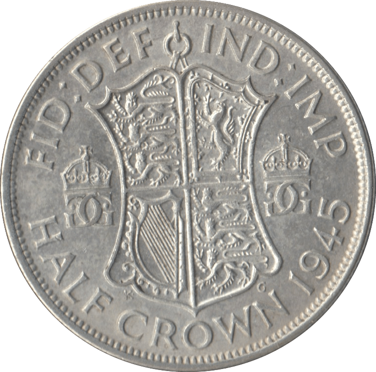 1945 HALFCROWN ( AUNC ) - Halfcrown - Cambridgeshire Coins