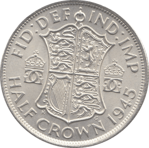 1945 HALFCROWN ( BU ) 6 - Halfcrown - Cambridgeshire Coins