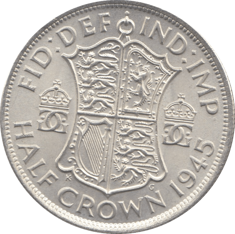 1945 HALFCROWN ( BU ) 6 - Halfcrown - Cambridgeshire Coins