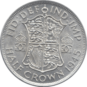 1945 HALFCROWN ( BU ) - Halfcrown - Cambridgeshire Coins