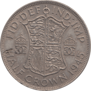 1945 HALFCROWN ( EF ) 1 - Halfcrown - Cambridgeshire Coins
