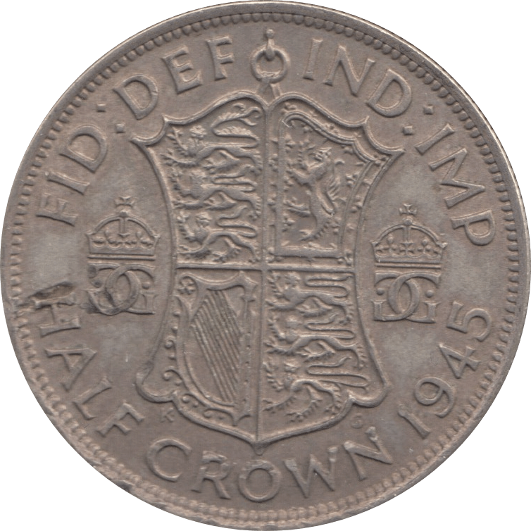 1945 HALFCROWN ( EF ) 1 - Halfcrown - Cambridgeshire Coins