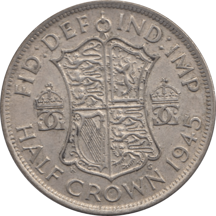 1945 HALFCROWN ( EF ) 1 - Halfcrown - Cambridgeshire Coins
