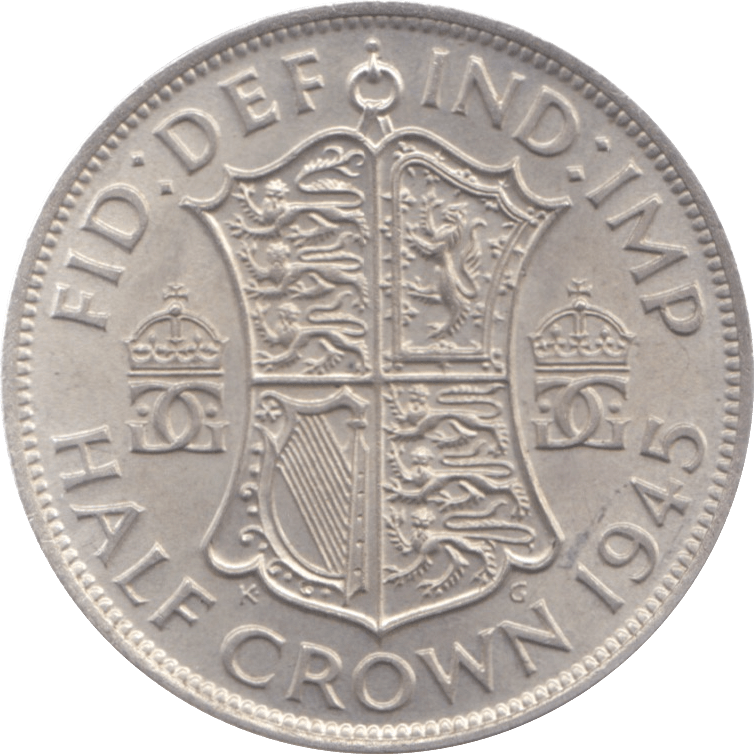 1945 HALFCROWN ( UNC ) 2 - Halfcrown - Cambridgeshire Coins