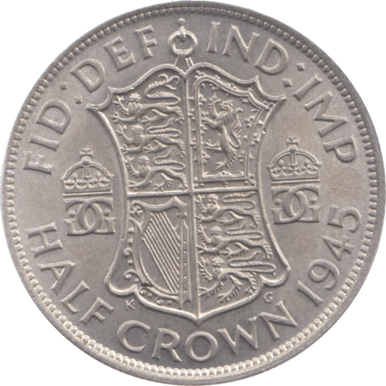 1945 HALFCROWN ( UNC ) 3 - Halfcrown - Cambridgeshire Coins