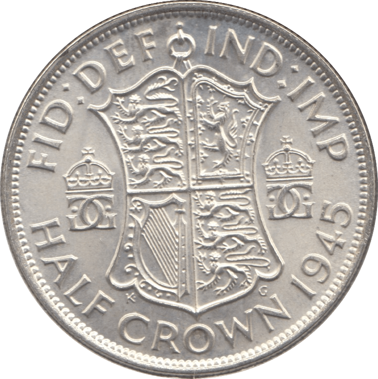 1945 HALFCROWN ( UNC ) 3 - HALFCROWN - Cambridgeshire Coins