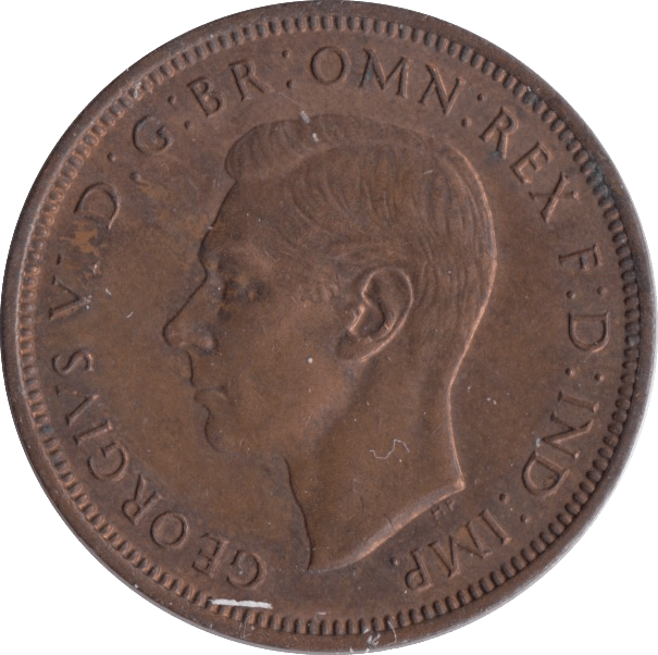 1945 HALFPENNY ( AUNC ) - Halfpenny - Cambridgeshire Coins