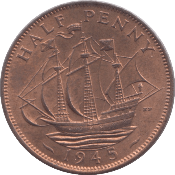 1945 HALFPENNY ( BU ) - Halfpenny - Cambridgeshire Coins