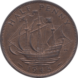 1945 HALFPENNY ( UNC ) 1 - Halfpenny - Cambridgeshire Coins